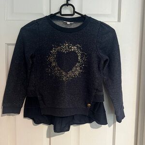 Like new girls sweatshirt European great quality Pomp de Lux size 122/US 7
